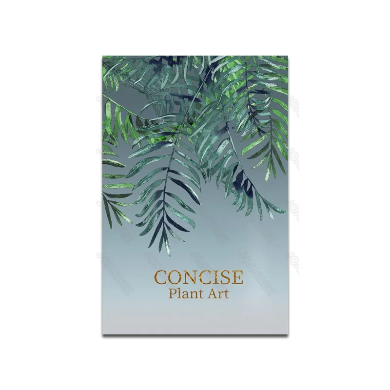 

Modern Realistic Plant Landscape Pattern Canvas Material White Background Poster Living Room Wall Furniture Art Deco Painting