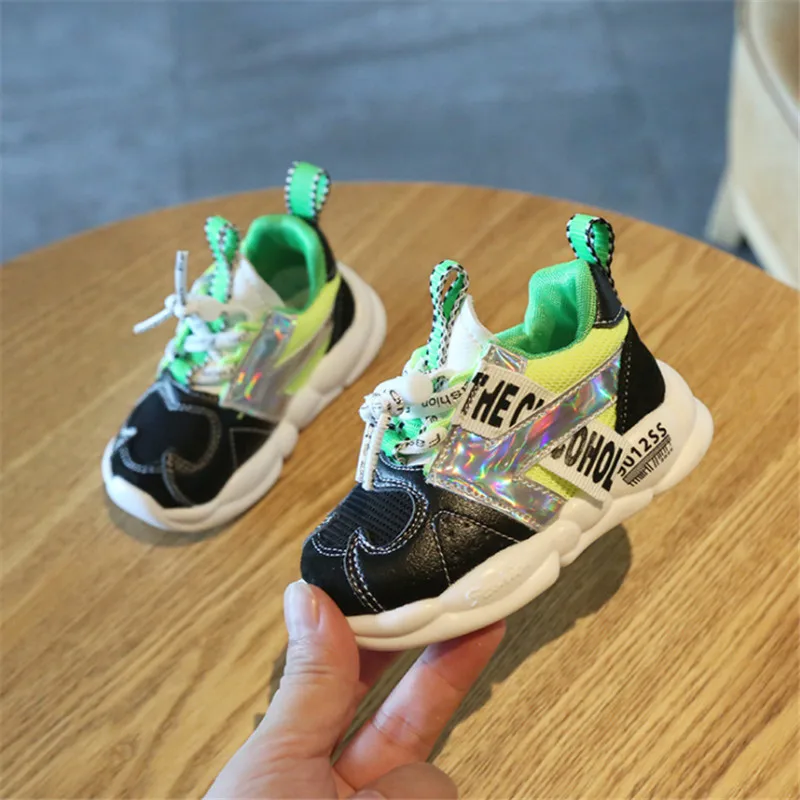 DIMI/2019 г. Осенняя обувь для маленьких мальчиков и девочек Дышащие Детские