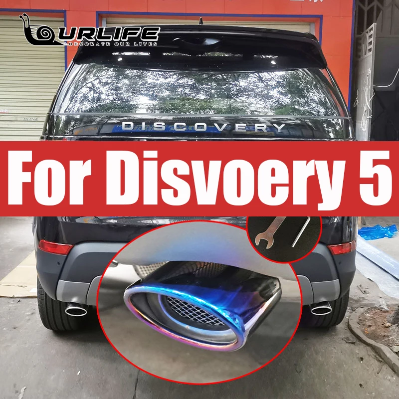 

For Land Rover Discovery 5 L462 2017 2018 Stainless Steel Rear Exhaust Muffler Tail Tip End Pipe 2pcs Car Styling Accessories