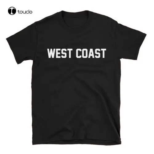 Западное побережье-90-е хип-хоп рэп футболка 100% унисекс хлопковая рубашка |