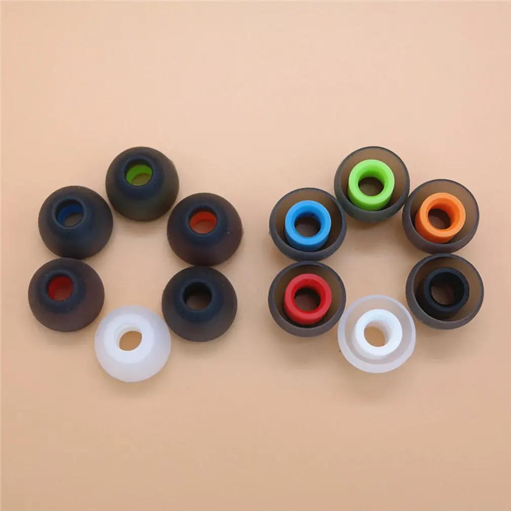 1 пара 4 5 мм двухцветные амбушюры для наушников наконечники силиконовые