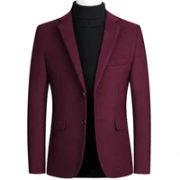 new arrival spring autumn high quality woolen casual blazers mens suits jackets casual blazers men slim fit coat plus size 4xl