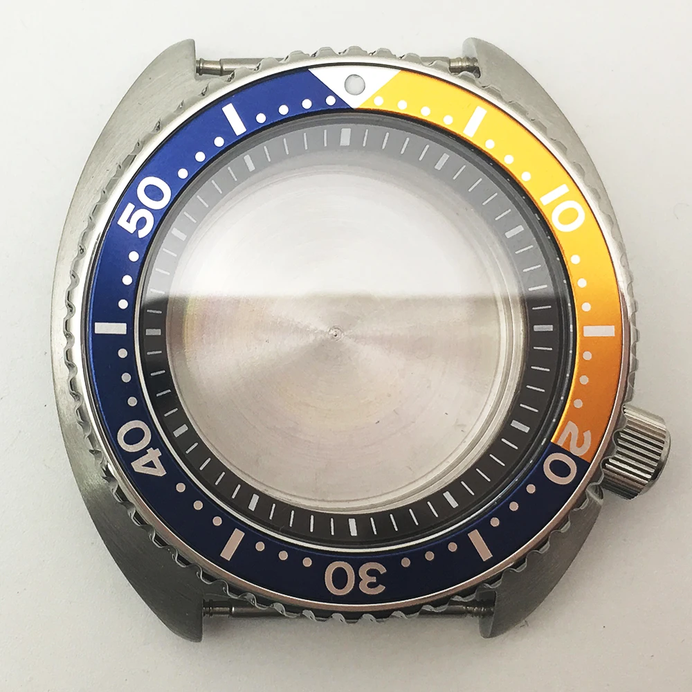 Мужские часы 45 мм многоцветный чехол с внутренним кольцом-тенем skx007 skx009 316L стекло