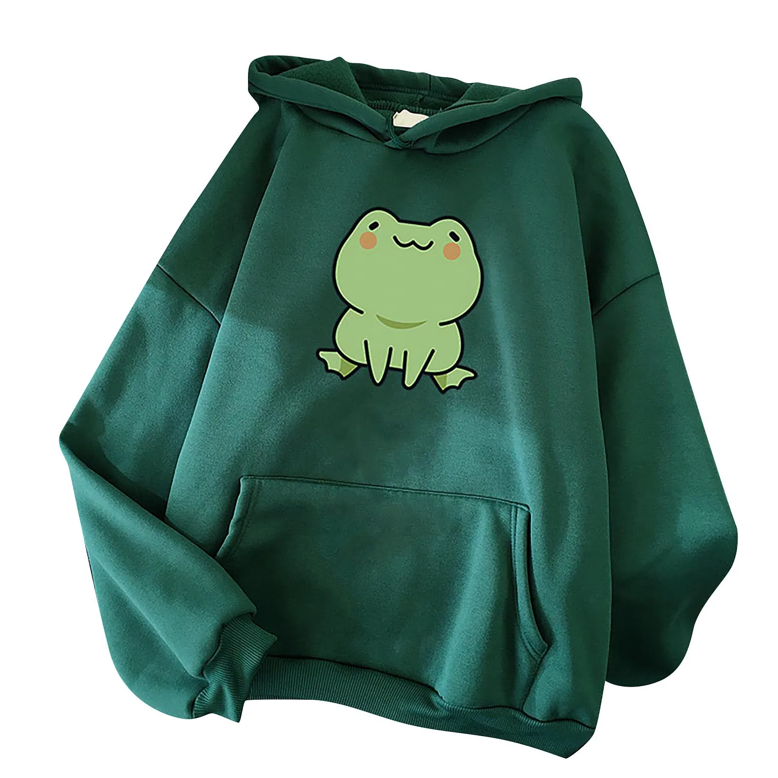 Women Korean Style Hoodies Sweatshirt Long Sleeve Cute Animal Printed Hoodieloosen Blouse Tops Large Coats Sweatshirts #srn