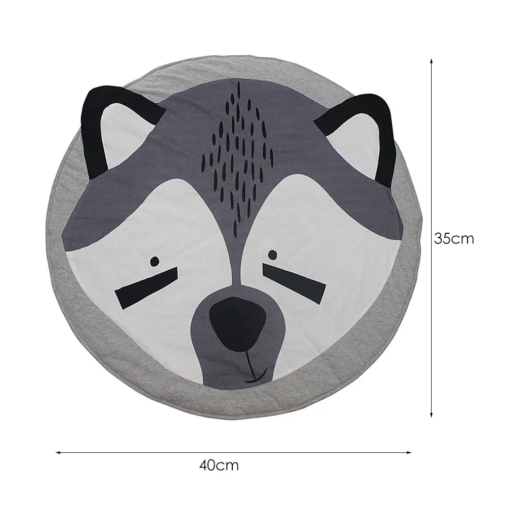 Креативный дизайнерский детский игровой коврик со слоном круглый ковер