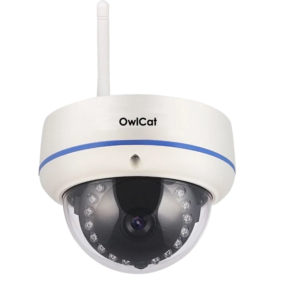 OwlCat Full HD 1080P Водонепроницаемая купольная IP камера IP66 Wi Fi Антивандальная P2P Onvif SD