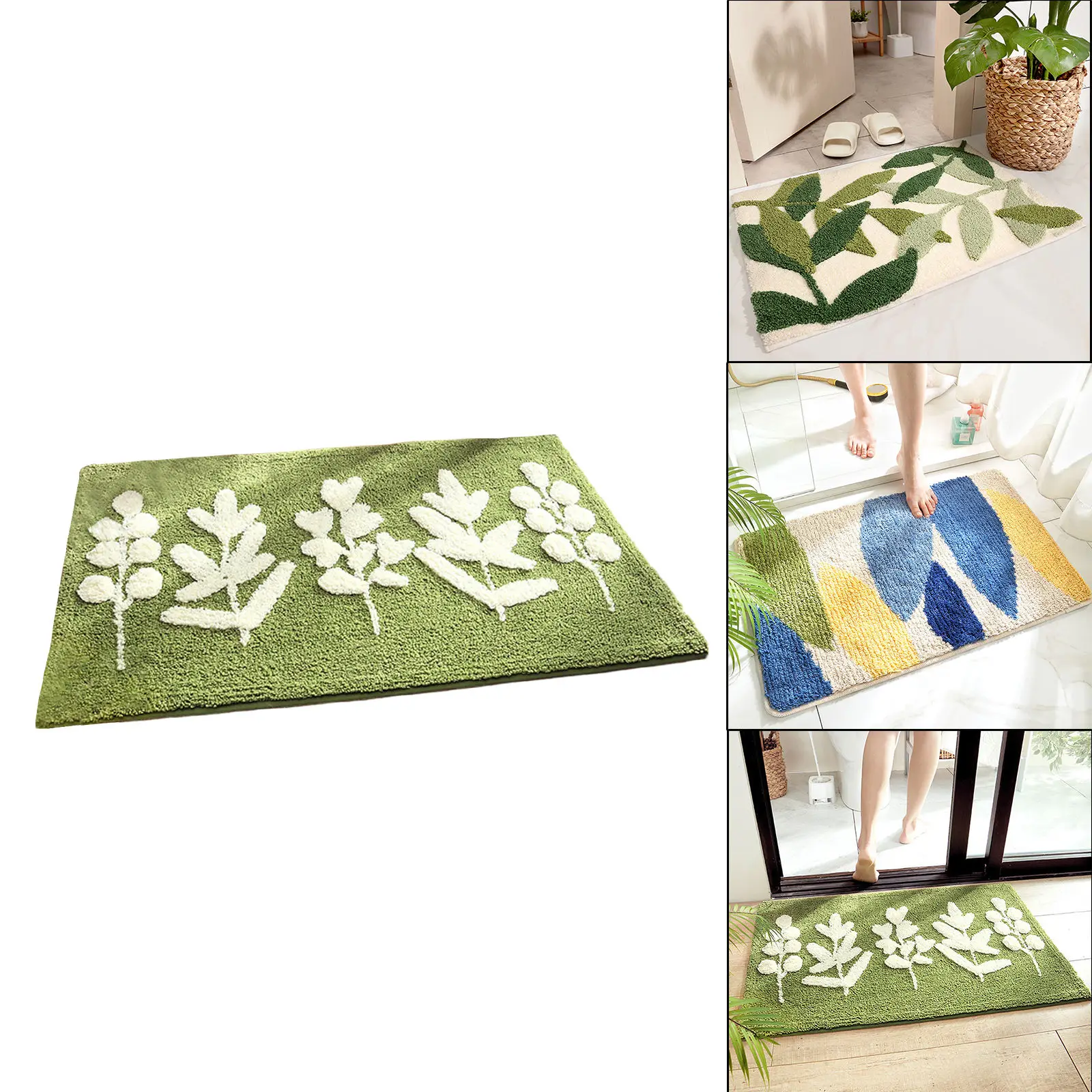 

Коврики для ванной из микрофибры, Нескользящие, 17,72x25,59 дюйма