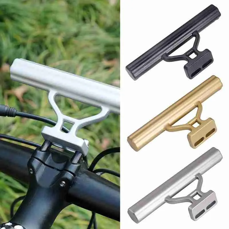 

2021 New Bicycle Handlebar Extension Mount Flashlight Holder Handlebar Bicycle Cycling Accessories Phone Holder Extender Cheap