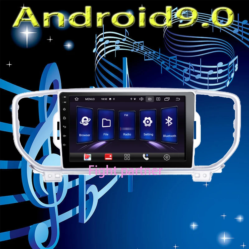 2.5D+IPS Android 9.0 Car Radio Multimedia Player GPS Navigator For KIA Sportage 4 2016 2017 2018 2019 KX5 Audio NO DVD | Автомобили и