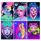 Алмазная живопись сделай сам, Аниме Вышивка с персонажами Сейлор Мун, мозаичная картина, настенные Стикеры, Современное украшение для дома, алмазная вышивка