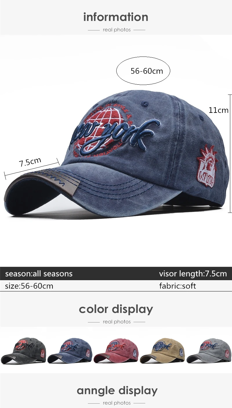 [NORTHWOOD] Новая мода мужская бейсболка Женская бейсболка Нью-Йорк Snapback Hat Бренд Папа Шляпы Gorra Ny Bone Trucker Cap