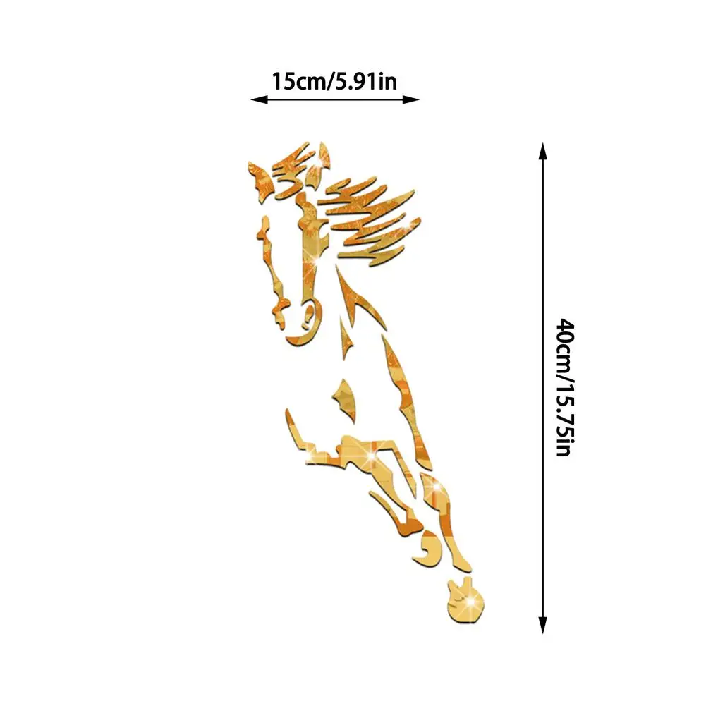 Креативные Стильные наклейки на стену лошадь настенные для детской комнаты