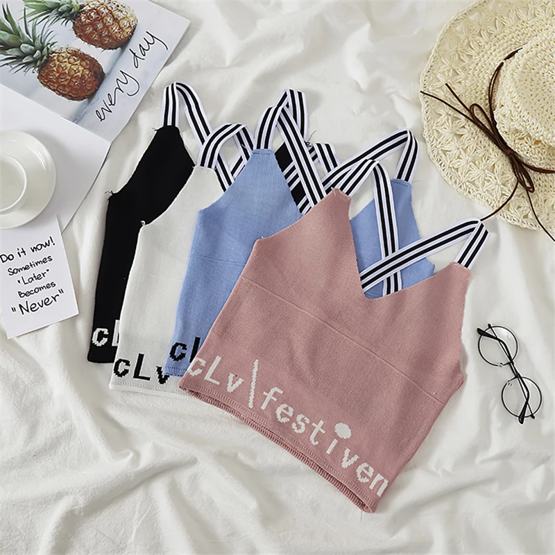 Женский жилет с принтом GLAUKE летний укороченный топ майка надписью перекрестной