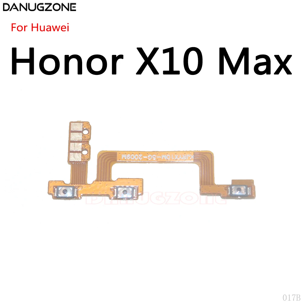 

50 шт./лот для Huawei Honor X10 Max Кнопка питания переключатель громкости кнопка включения/выключения звука гибкий кабель