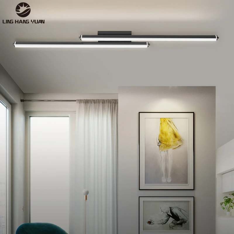 

Aisle Lights Modern LED Chandeliers Corridor Stairwell Cloakroom Aisle Corridor Lights Home Indoor Lighting Fixtures Black Gold