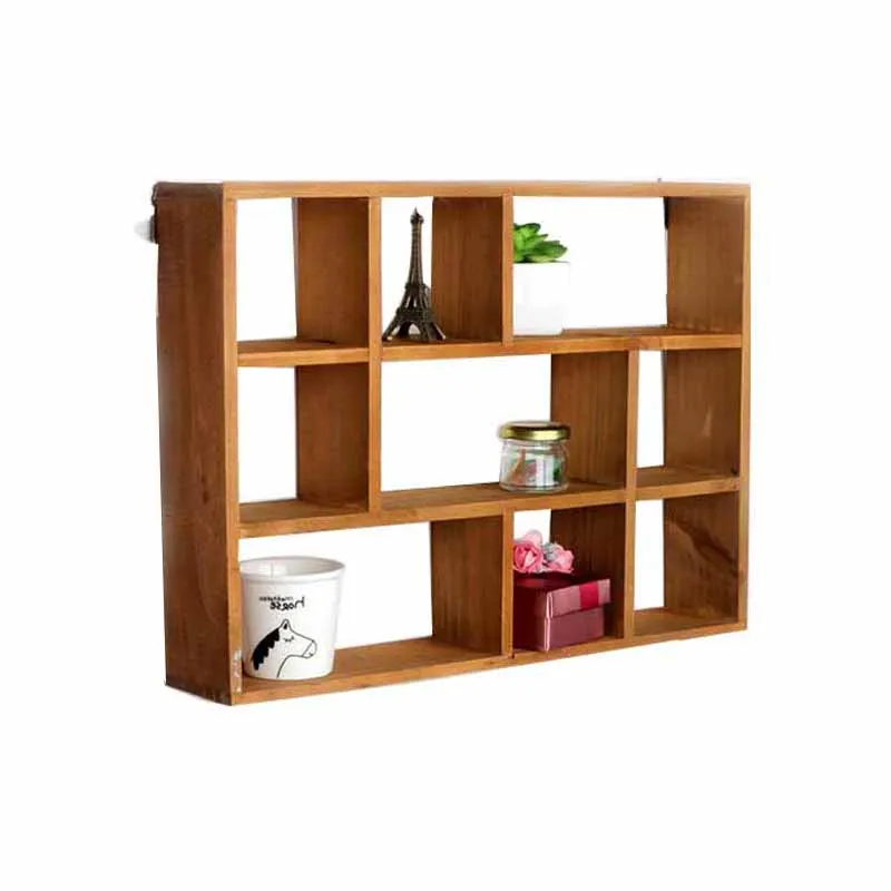 Деревянная полка трехслойный деревянный ящик для хранения Настольный стеллаж