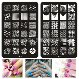 ANGNYA 1 шт. новые модные горячие шаблоны для дизайна ногтей стальные пластины