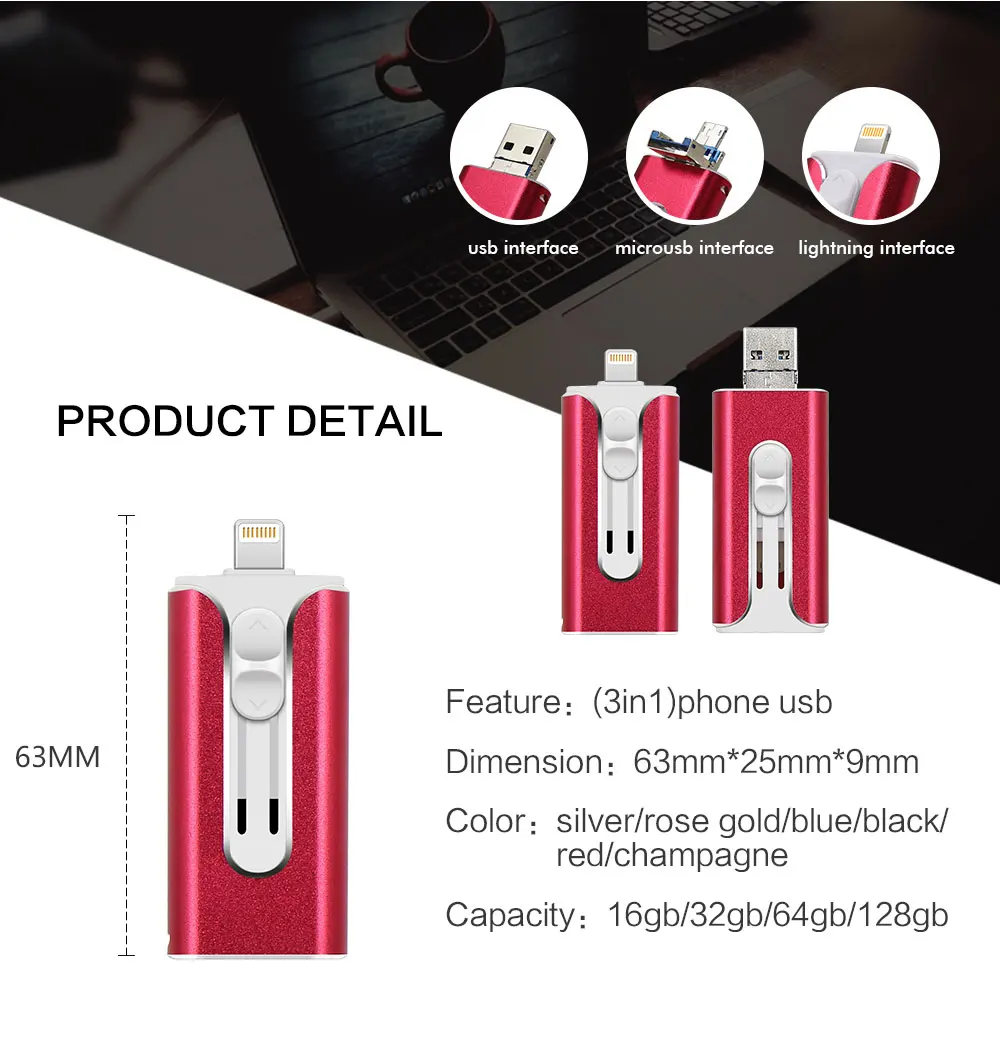 USB флеш-накопитель USB флэш-накопитель для iPhone Xs Max X 8 7 6 iPad 8/16/32/64 ГБ/128 256 ГБ флеш-накопитель USB ключ MFi USB флеш-диск