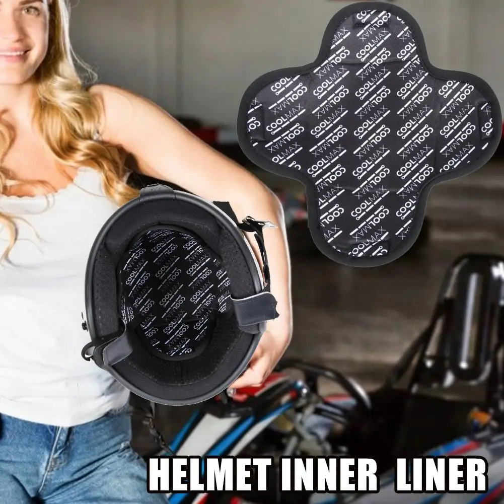 

Motorcycle Helmet Liner Heat Insulation Helmet Liner Quick-drying Breathable Sweat Wicking Cushion Pad Insert Helmet Lining Moto