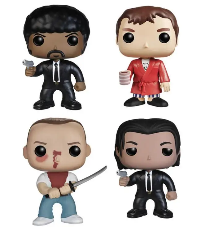 

Movie Pulp Fiction Jules Vincent Vega Butch Coolidge Vinyl Figure Dolls Toys