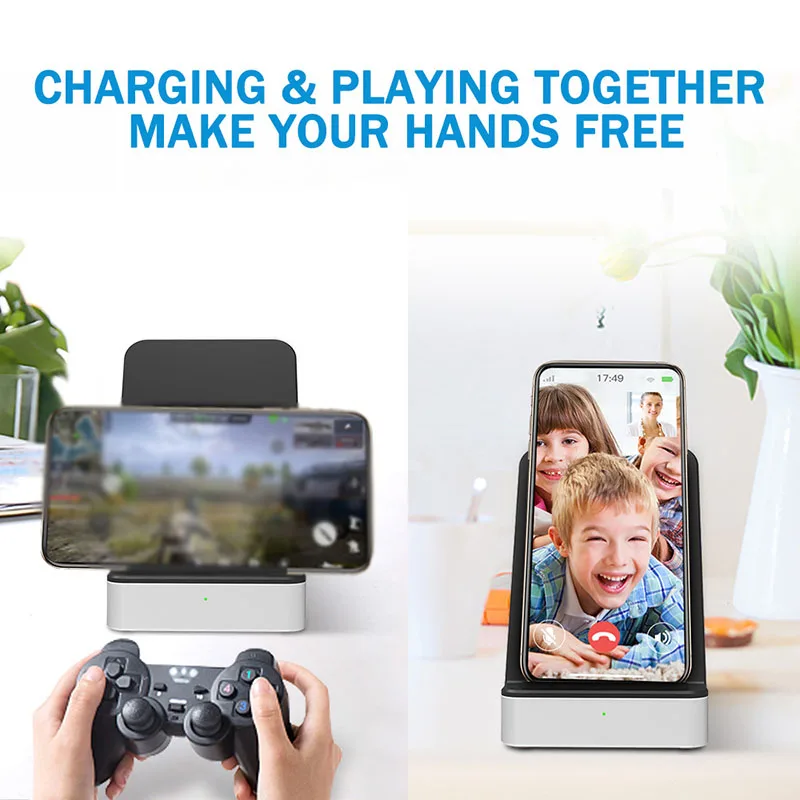 Беспроводное зарядное устройство 18 Вт вертикальная подставка для телефона с