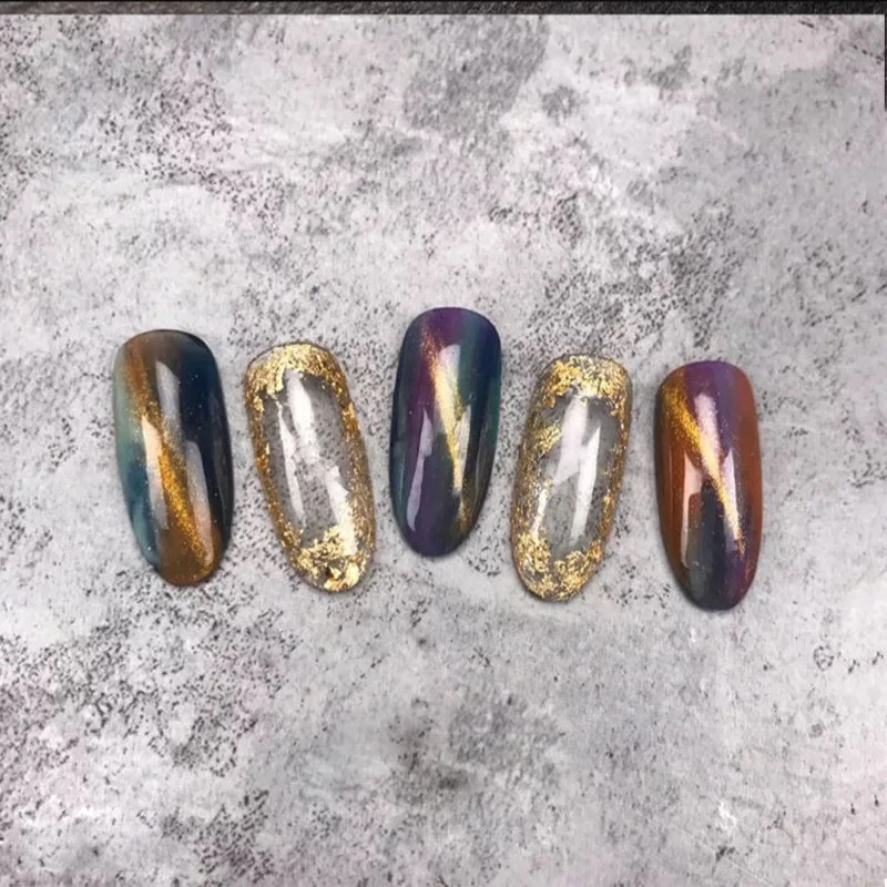 MIZHSE 1 коробка золотого и серебряного цвета нестандартной алюминиевой фольги