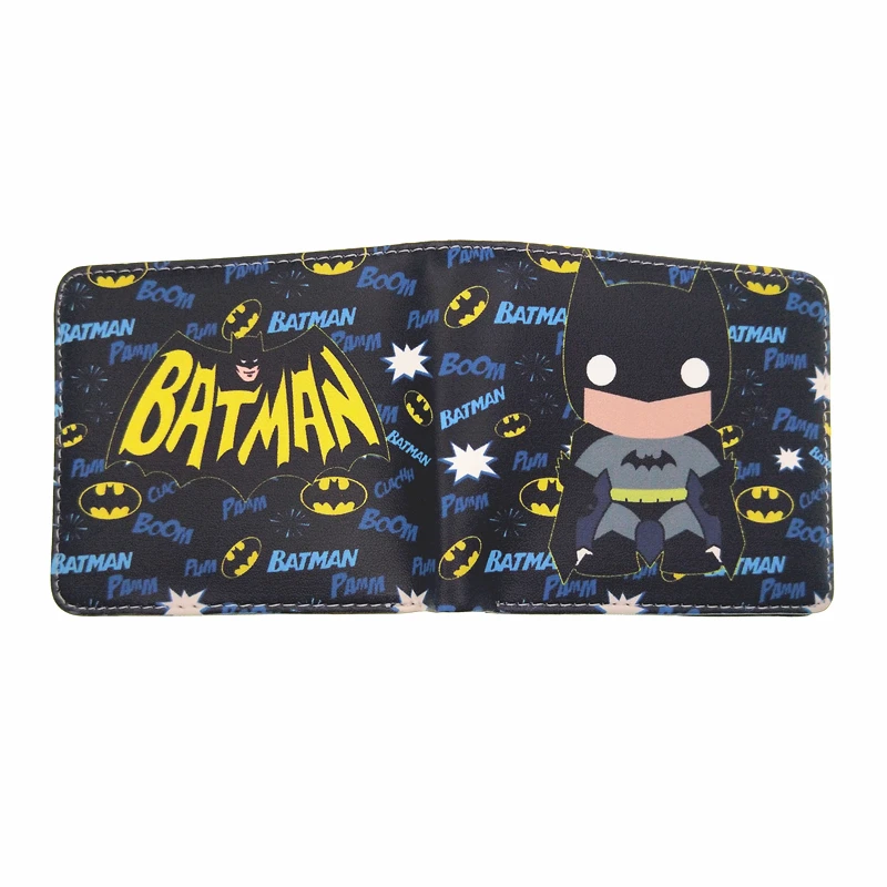 Супер милая детская игрушка marvel бумажники Железный человек бумажник Бэтмен