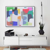 abstract canvas painting posters and prints pictures on the wall modern wall pictures for living room home decoration no frame