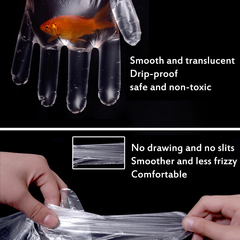 

200/500pc Disposable Household Latex Gloves Disposable Gloves Food Gloves Clean