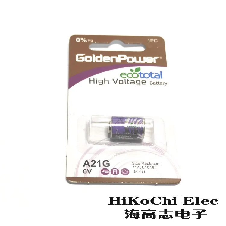 GoldenPower A21G 6V 11A L1016 MN11 A23GBC1 0% щелочная батарея | Электроника