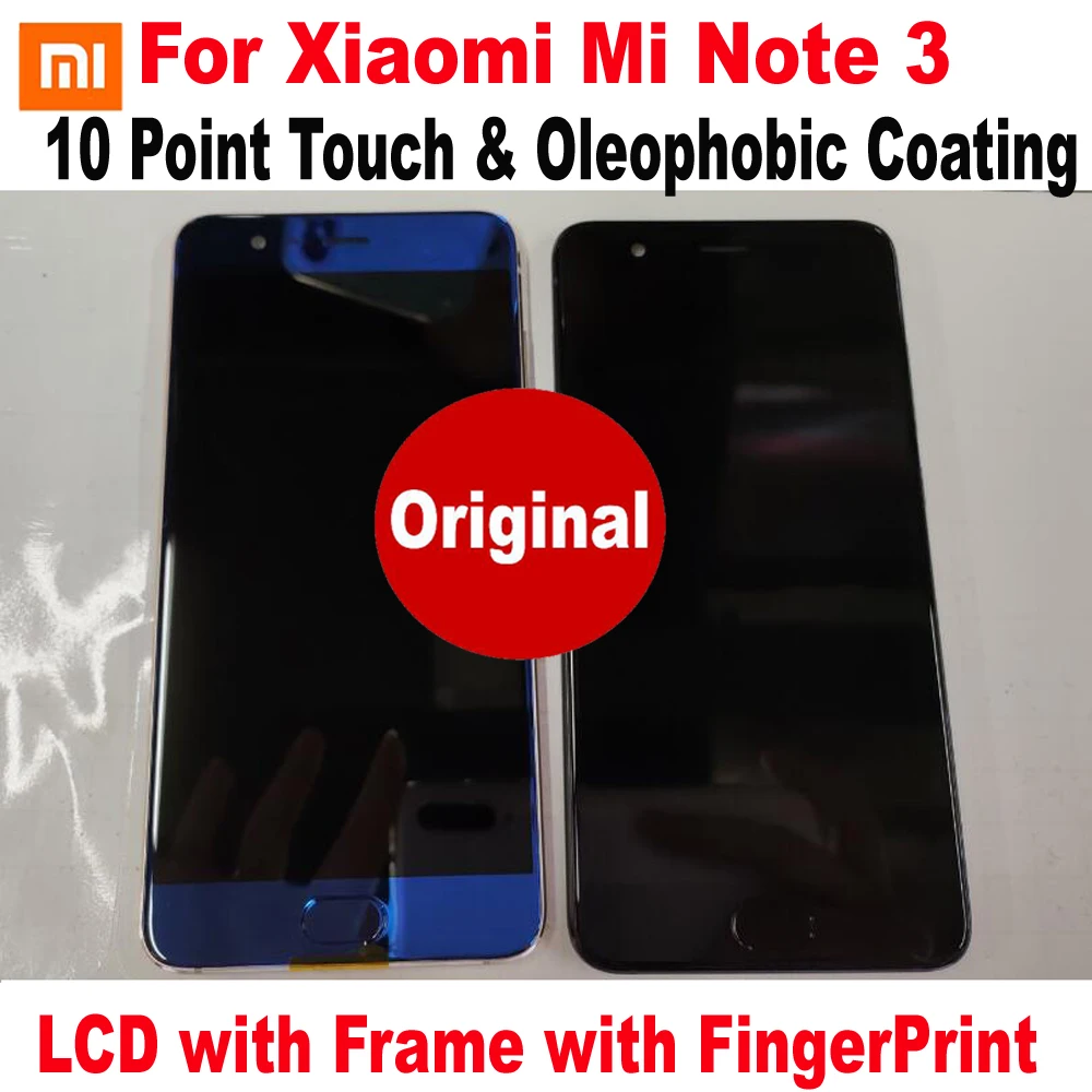 100% Оригинальный Лучший стеклянный датчик для Xiaomi Mi Note 3 ЖК дисплей Сенсорная
