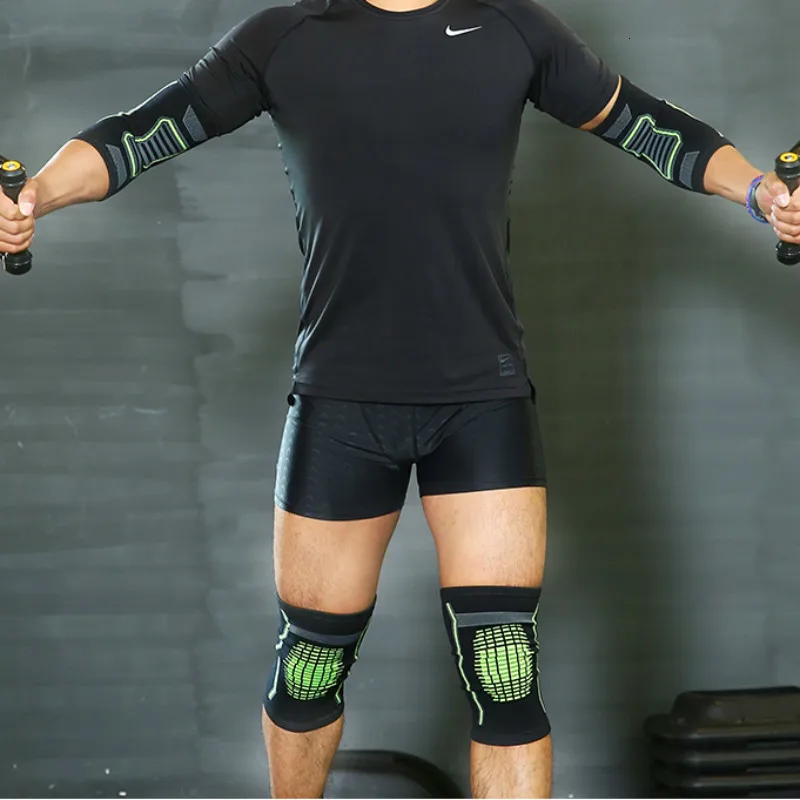 1 пара наколенников для фитнеса бега велоспорта Эластичные Спортивные