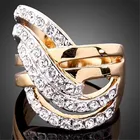 FDLK женское роскошное кольцо из сплава, инкрустированное кольцо, ювелирные изделия, подарок