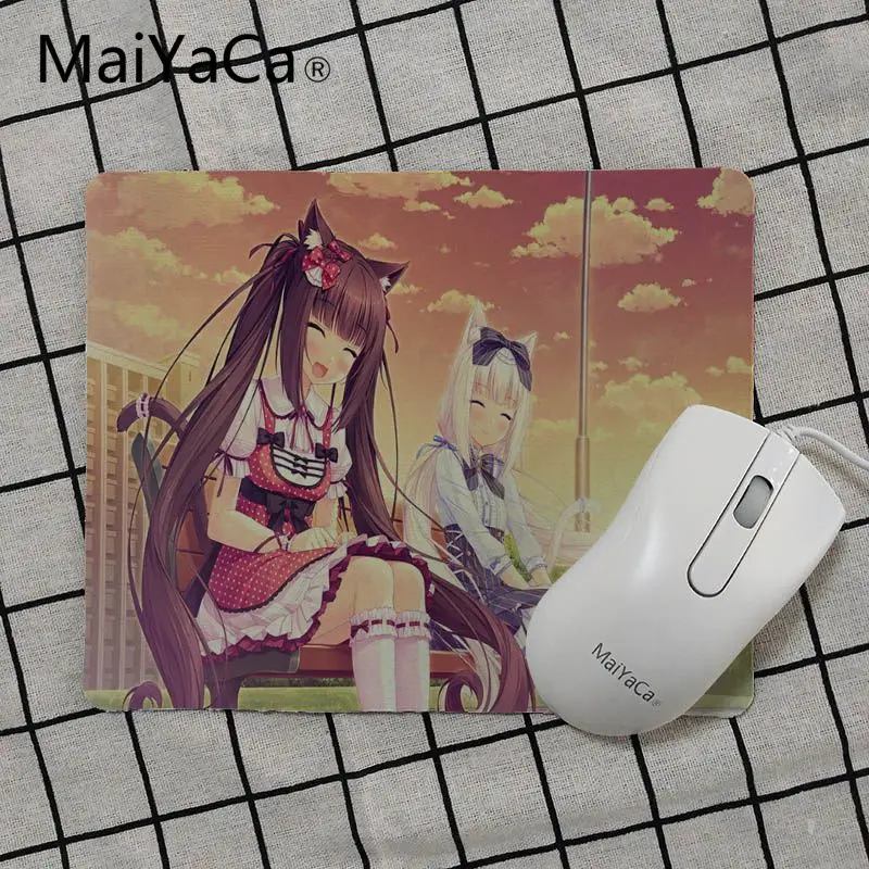 

MaiYaCa Chocola Nekopara Durable Rubber Mouse Mat Pad Top Selling Big Promotion Russia Wholesale Gaming mouse pad gamer desk pad