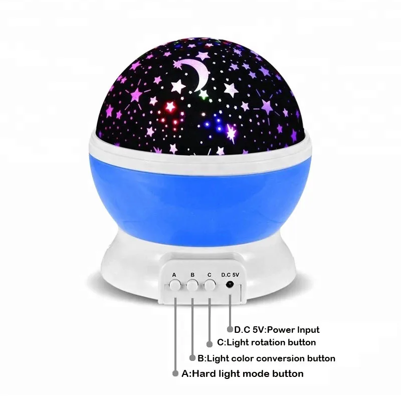 Светодиодная лампа проектор звездного неба с USB портом|Ночники| |