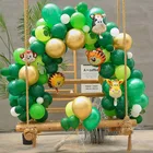 Мультфильм воздушные шары из фольги в виде животного воздушный шар в виде обезьяны Слон Globos Happy День рождения украшения детский душ дети Надувные игрушки
