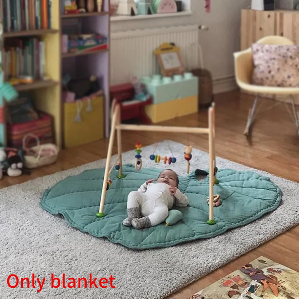 

Floor Creeping Cartoon Soft Room Decoration Baby Play Mat Nursery Crawling Carpet Thickened Leaf Shape Cotton Blends Bedroom