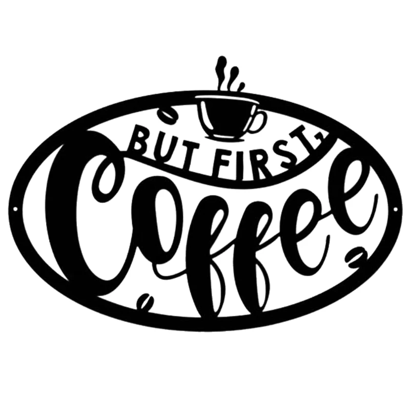 Но первый знак кофе для кофейного бара кухонный Настенный декор сельское