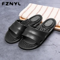 fznyl women men bath slippers non slip foot massage home shoes sandals 2020 summer soft comfortable indoor bathroom house slides
