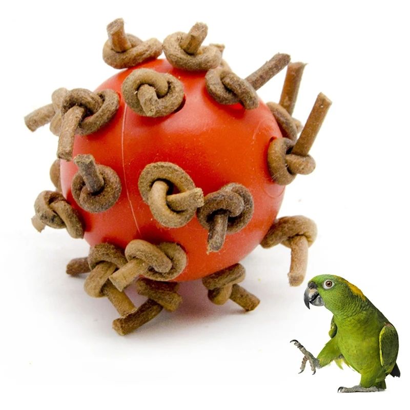 1 шт. попугая игрушка пластик интерактивный Веревка Птица игровой мяч попугай