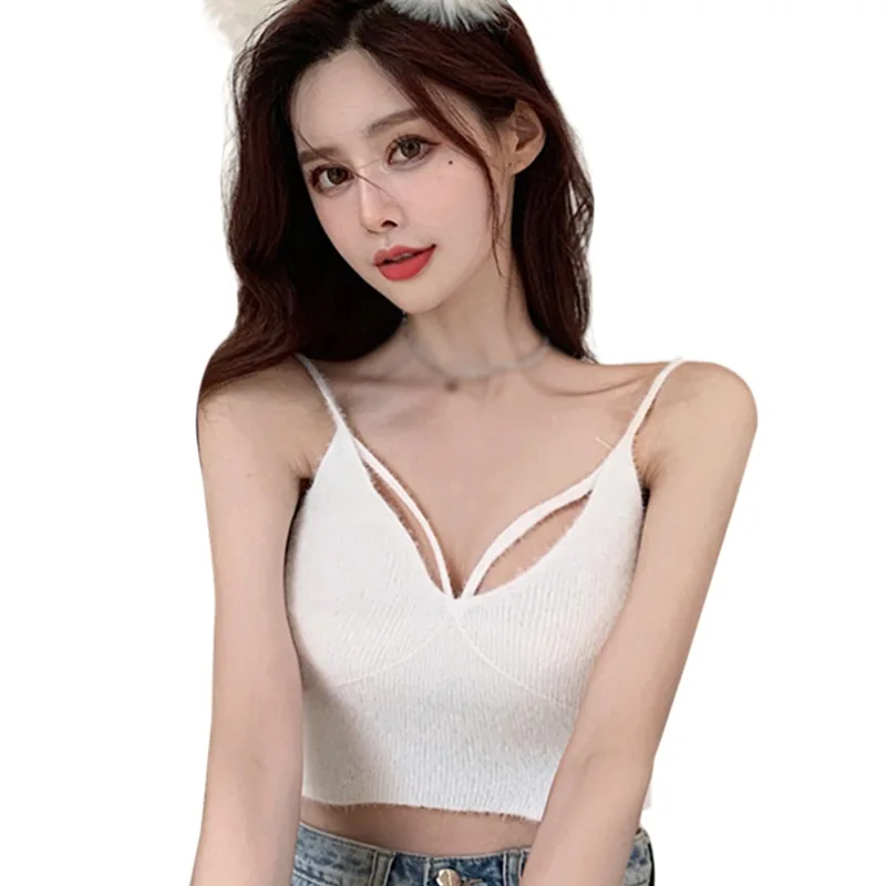 

Sexy V-Neck Tanks Camis Sleeveless Tops Summer Top Femme Korean Style Tank Top Women's Wear Summer Shirt Bad Girls Club Tops