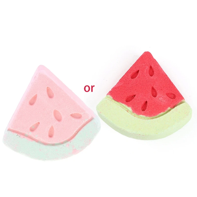 

28TA Watermelon Bubble Bath Bomb Natural Fizzy for Women Moisturizes Dry Sensitive Skin. Releases Color, Scent, and Bubbles