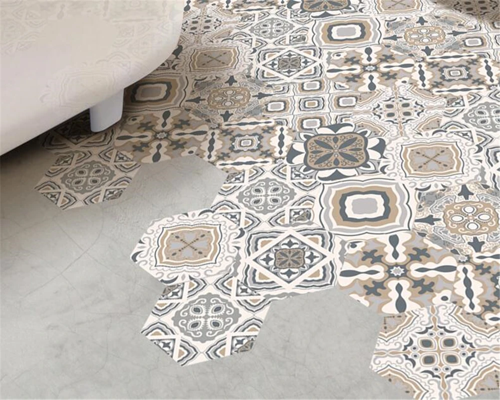 

beibehang papel de parede ground Bathroom waterproof floor stickers floor tile self-adhesive wallpaper wall papers home decor