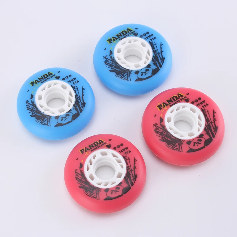 

Freestyle 8pcs 72 76 80mm roller skating wheels 88A roda Inline Roller Skate Wheel Street Invaders Skating Wheel For Roller FSK