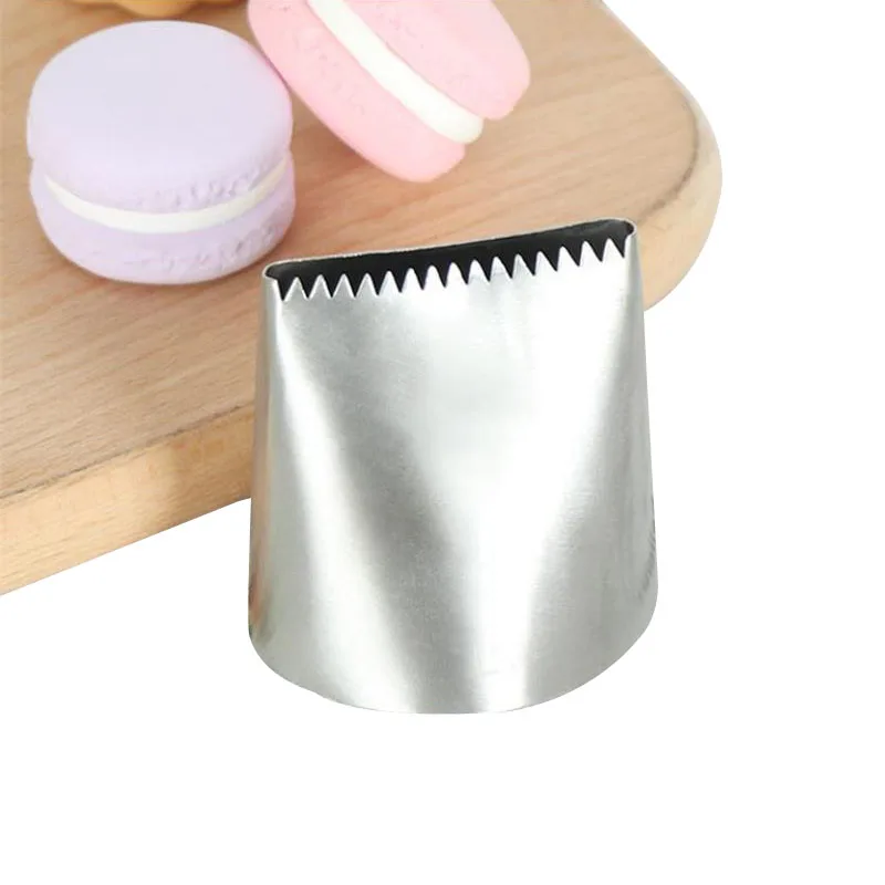

Oversized Stainless Steel Decorating Mouth Serrated Butter Decorating Spout Nozzles Cake Decorating Tools Cake Tools