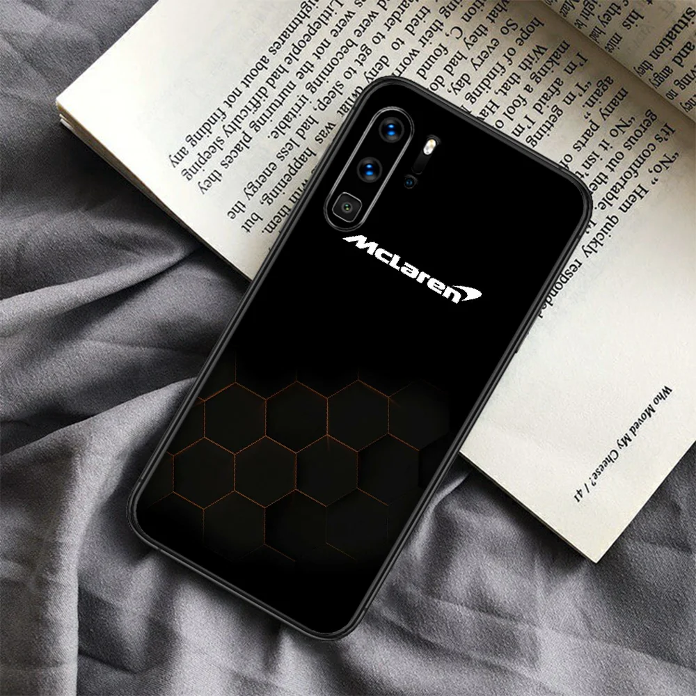

McLaren Phone Case For Huawei P Mate Smart 10 20 30 40 Lite Z 2019 Pro black Etui 3D Back Tpu Cell Soft Hoesjes Fashion Prime