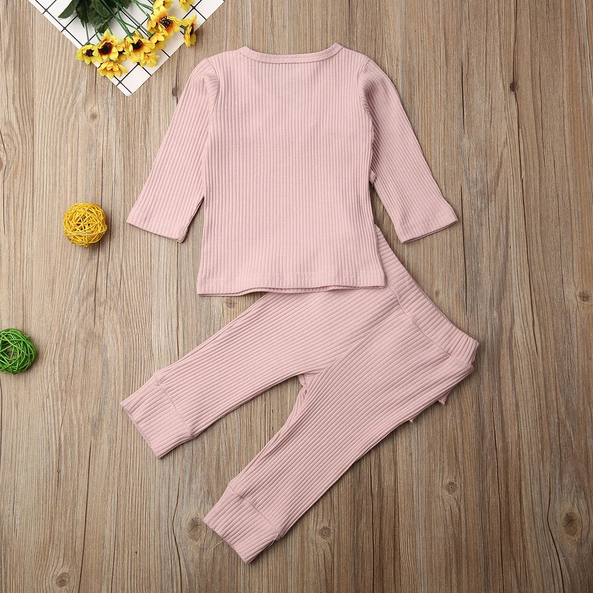 Одежда для маленьких девочек новорожденных однотонные трикотажные топы с