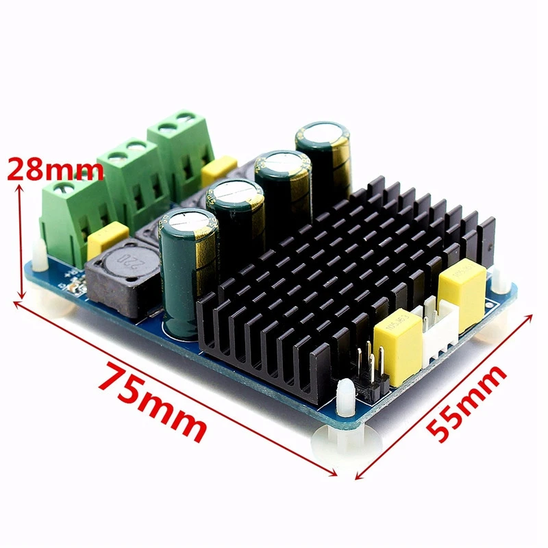 Tda7498 2 канала 2X100W Dc 8 ~ 32V Цифровой стерео усилитель мощности|Аксессуары для