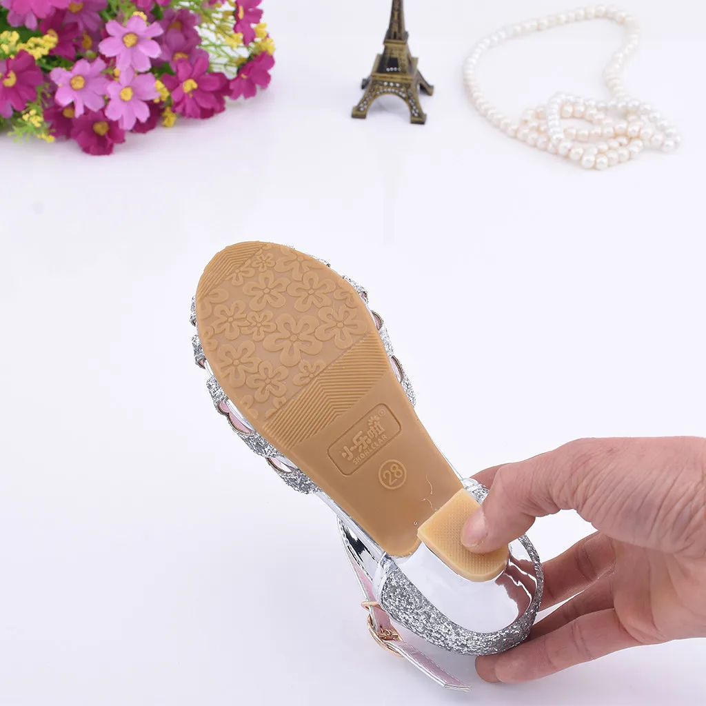 

Vogue Kids Toddler Infant Baby Girls Shoes Single Shoes Sandals Party Princess Sequined Dance Shoes Latin Dance 18Al5