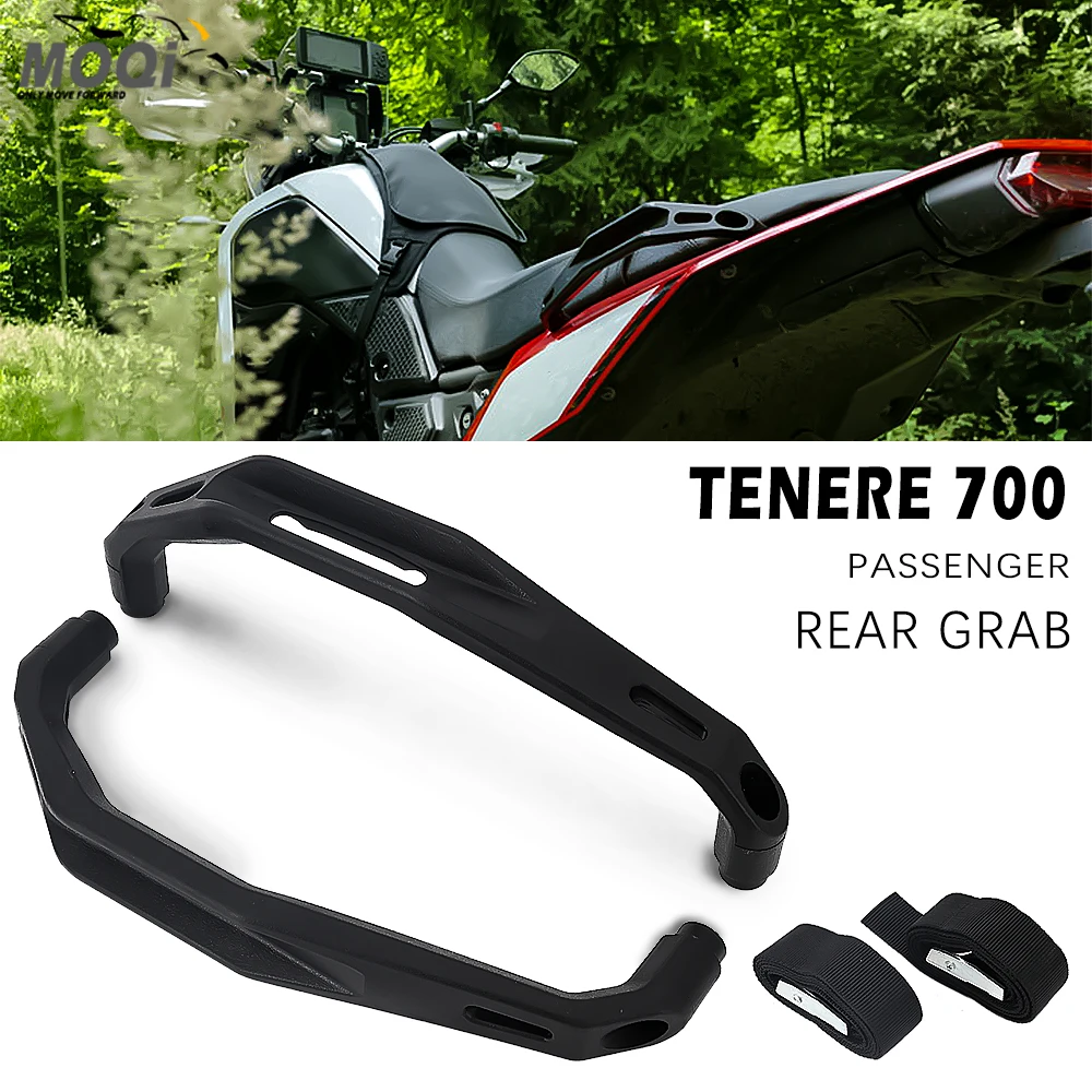 

Passenger Rear Grab Handle for Yamaha Tenere 700 XT 700Z Nylon Fiber Red Blue Black Motorcycle Accessories Seat Hand Bar Rail